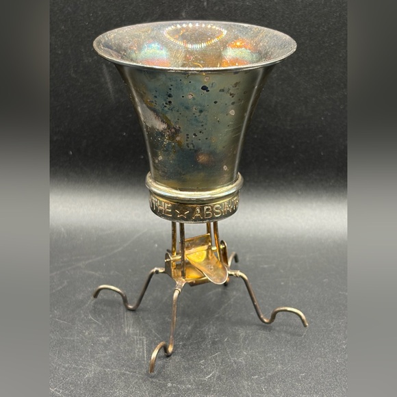 French Man Vintage Silver Plate Absinthe Brouilleur Balancer Balancie, Barware - Picture 4 of 10